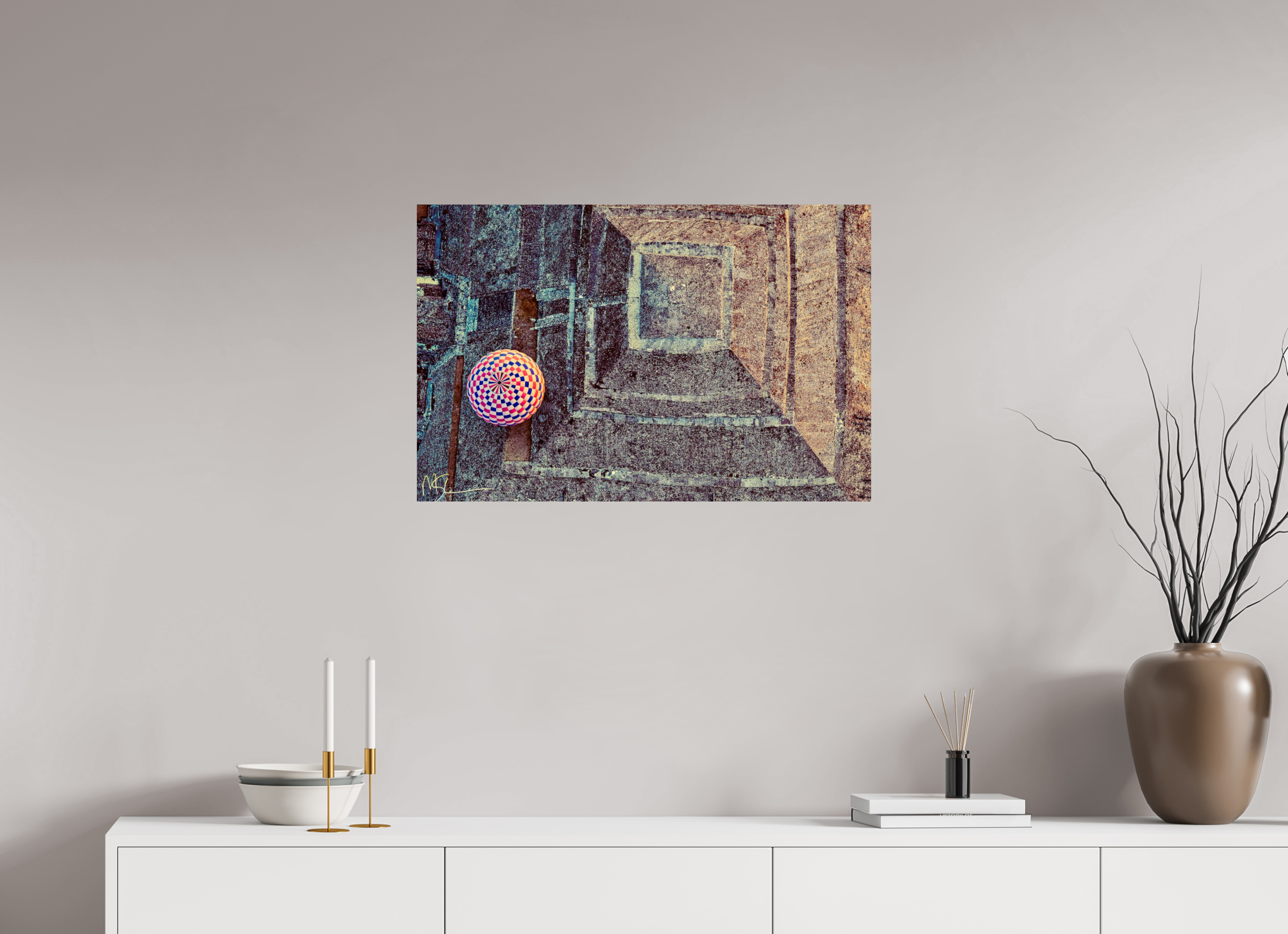 30.6 x 20″, Suggested 1 Tenochtitlan Ancient Ascension