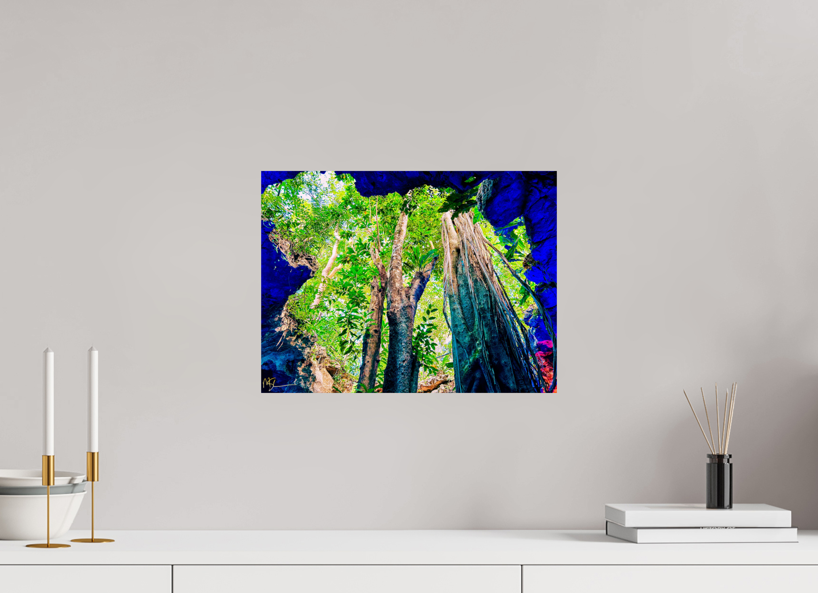 16 x 12″, Suggested 1 Tulum Cenote Ancient Decent