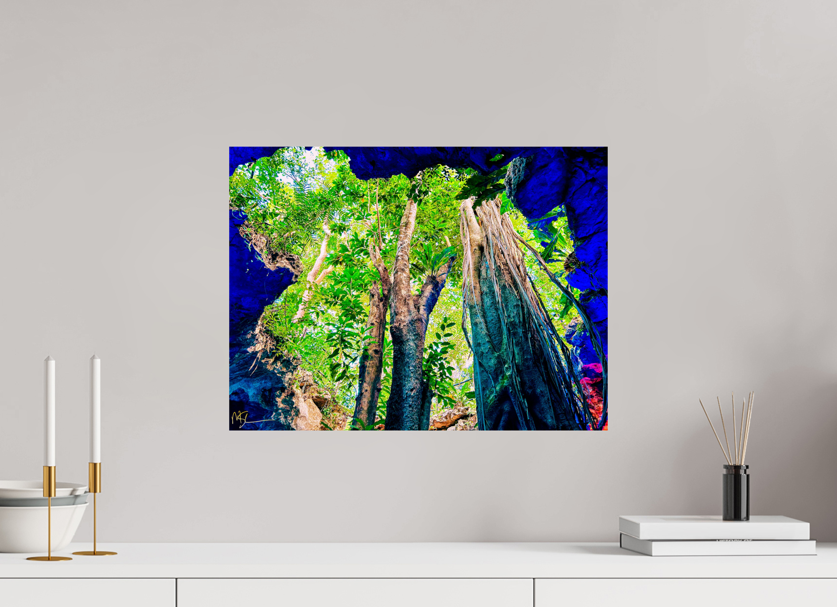 20 x 15″, Suggested 1 Tulum Cenote Ancient Decent