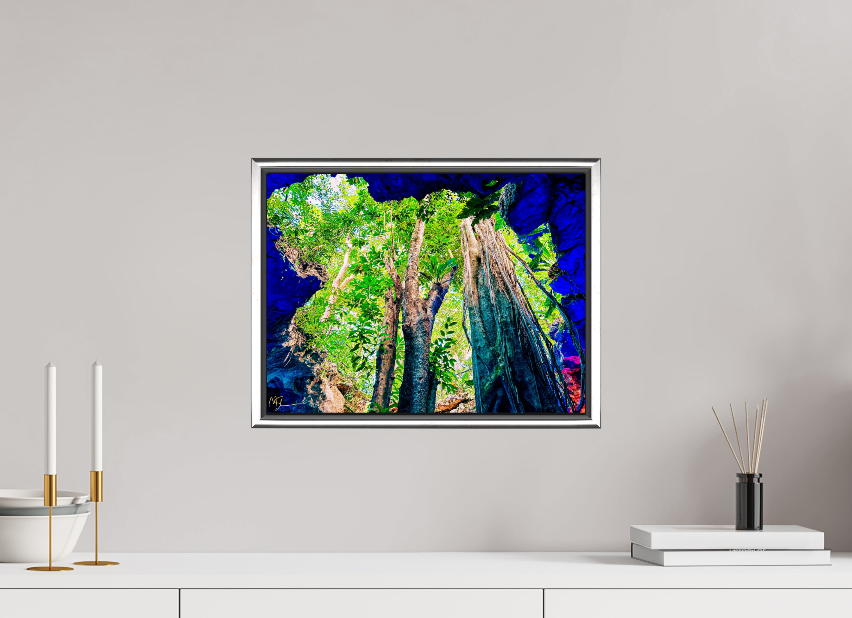 16 x 12″, Suggested 5 Tulum Cenote Ancient Decent